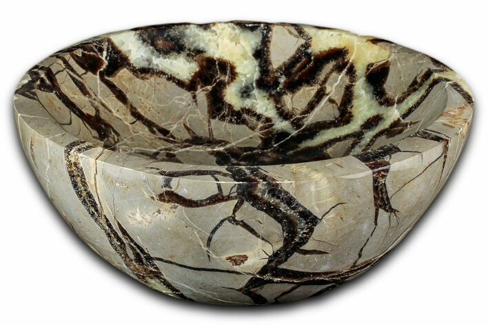 Eye-Eatching, Polished Septarian Dish - Madagascar #350228